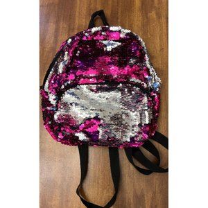 Magic Sequin Pink, Black, & Silver Mini Backpack